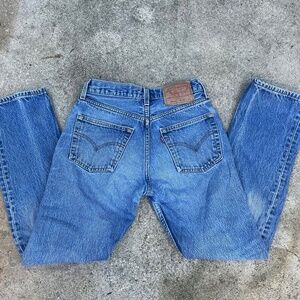 Vtg Levi's 501 jeans 26x29 Levis 501s perfect fade distressed 29 28 27 25 S xs